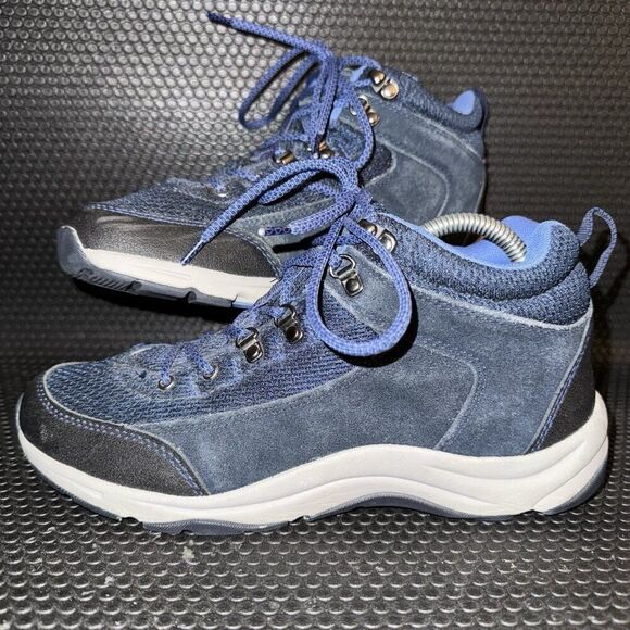 Vionic Cypress Navy Royal Blue Black Outdoor Hiking Boots Womens Size 8.5 - Picture 1 of 8